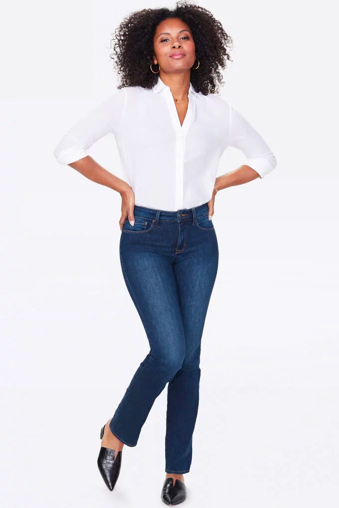 NYDJ Marilyn Straight Jeans - Cooper | Buy Online at Weekends