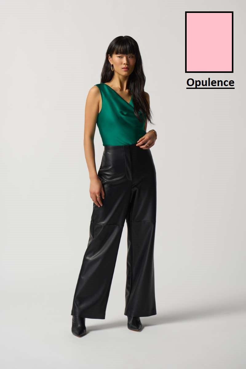 Cowl Neck Satin Top in Opulence 233048 by Joseph Ribkoff