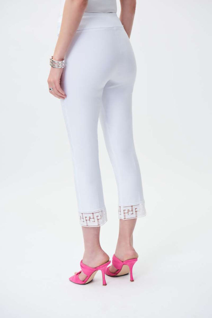 Crop Pant in White 231154 by Joseph Ribkoff in 2 / White