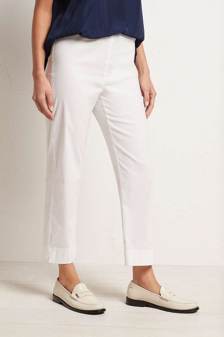 Cropped Pant in Black & White F65 1348 by Mela Purdie in White / 6-XXS