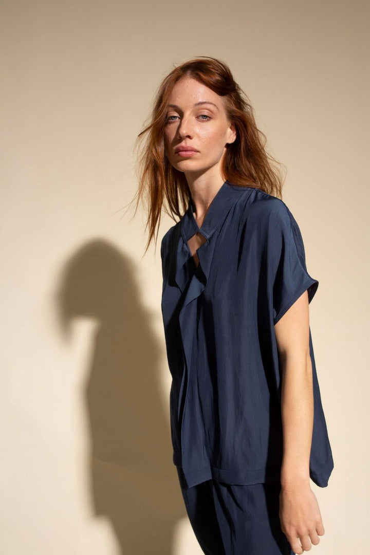 Diamond Shell in Navy F67 8195 by Mela Purdie in 6-XXS / Navy
