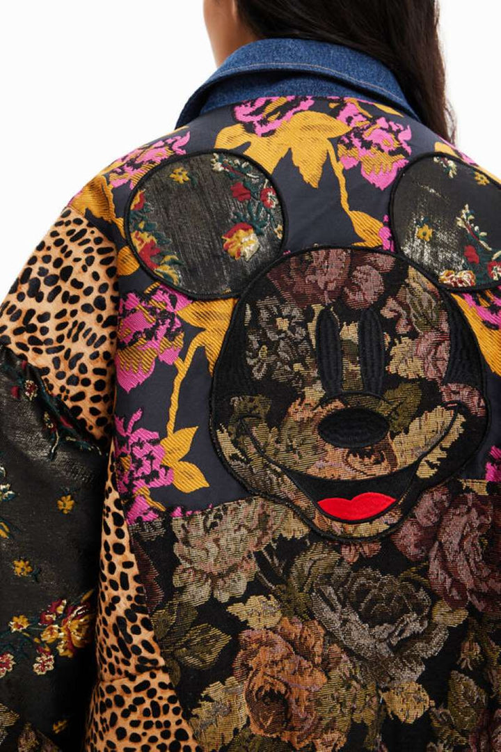 DESIGUAL Disney's Mickey Mouse Faux-Fur Jacket in Tan 22WWEWA4 by Desigual in L / Tan