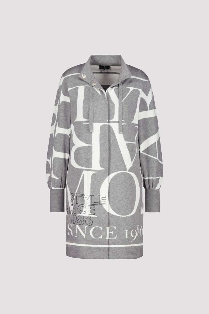 Veste en tricot avec motif en platine 806435MNR de Monari - OUTLET SALE in 34 / Motif Platine