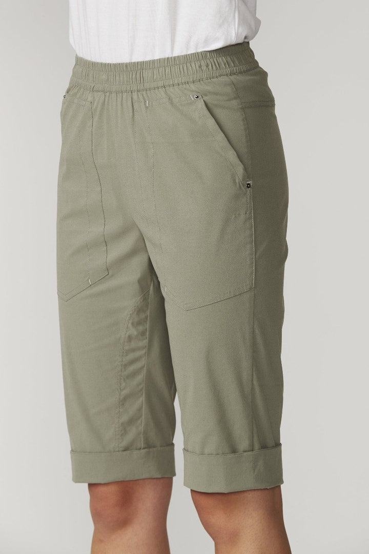 LTL Cuffed Short In Olive - LA2790 by Lania The Label in 8 / Olive