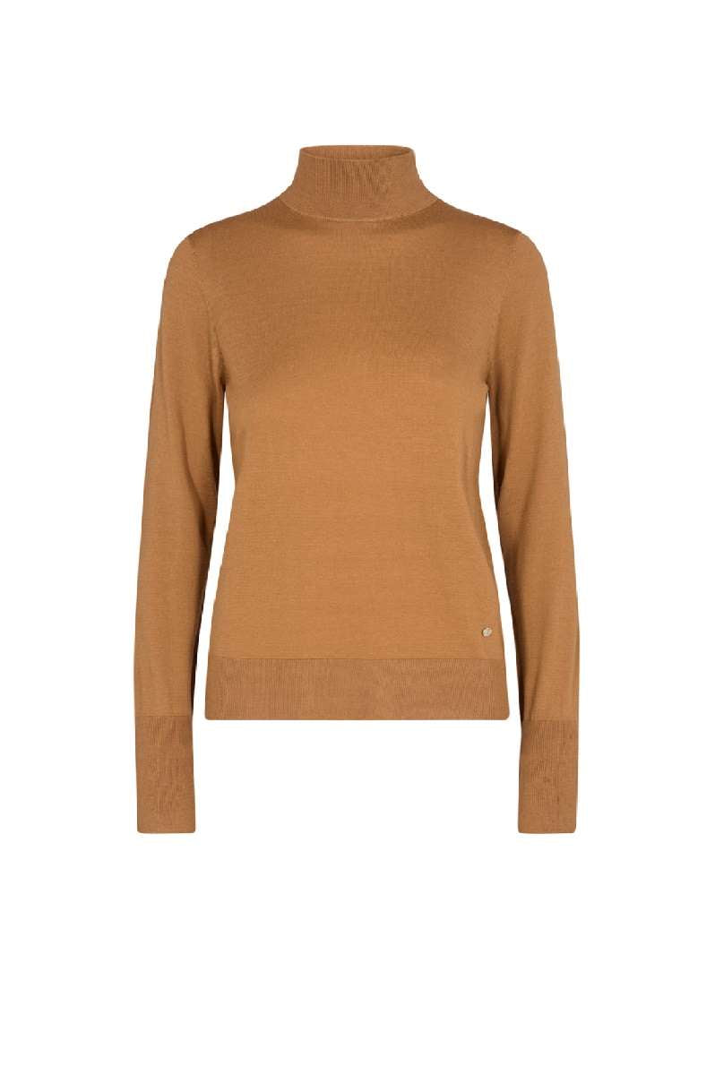 Relena Highneck Knit in Chipmunk 146030MT1 by Mos Mosh