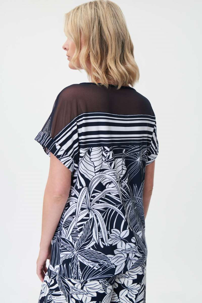 tropical-print-and-striped-top-in-midnight-blue-vanilla-joseph-ribkoff-back-view_1200x