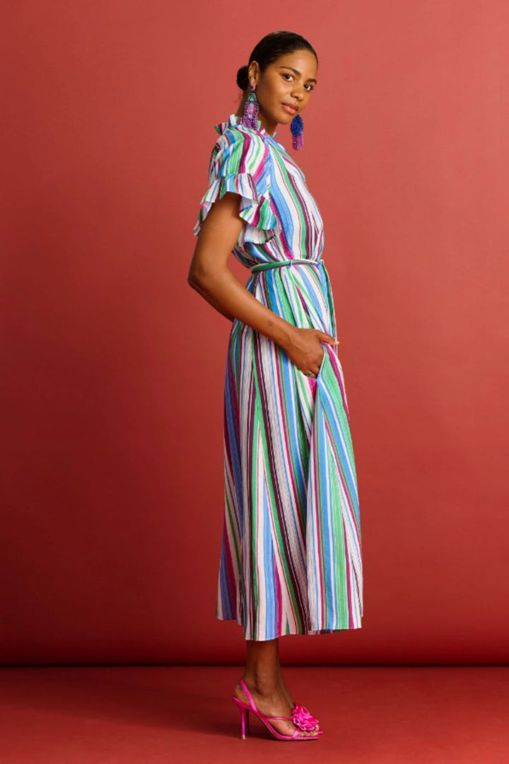 Striped Sicily Dress SP7813 by POM Amsterdam