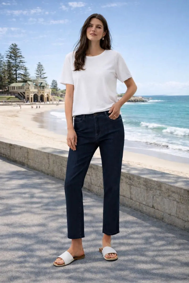 Gia Jeans The Classic Slim Fit Stretch in Featherweave by Joseph Ribkoff