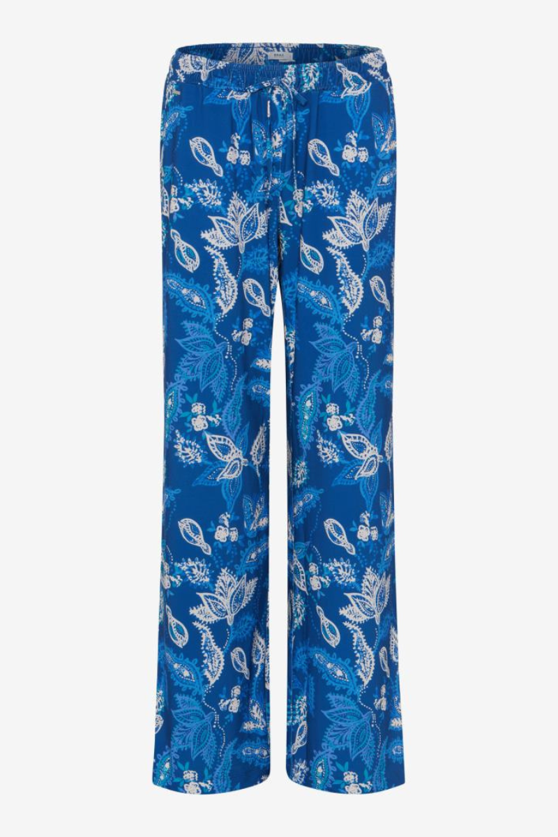 Maine paisley pants in blues 34-3748 by BRAX