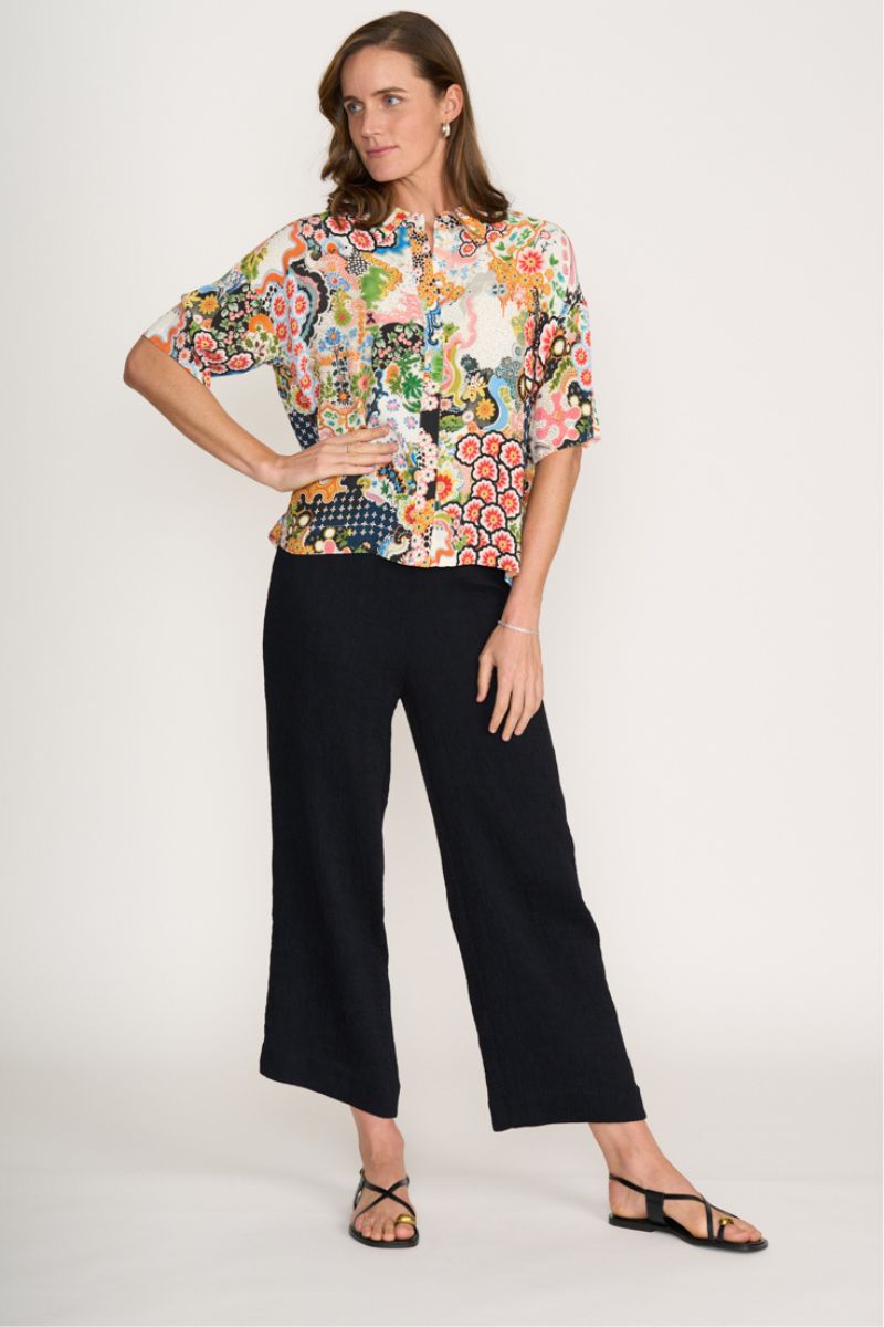 Foil Box of Tricks Top in Blossom Print FO8291