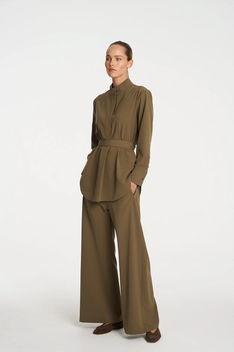 Cylinder Tunic in Ermine by Mela Purdie