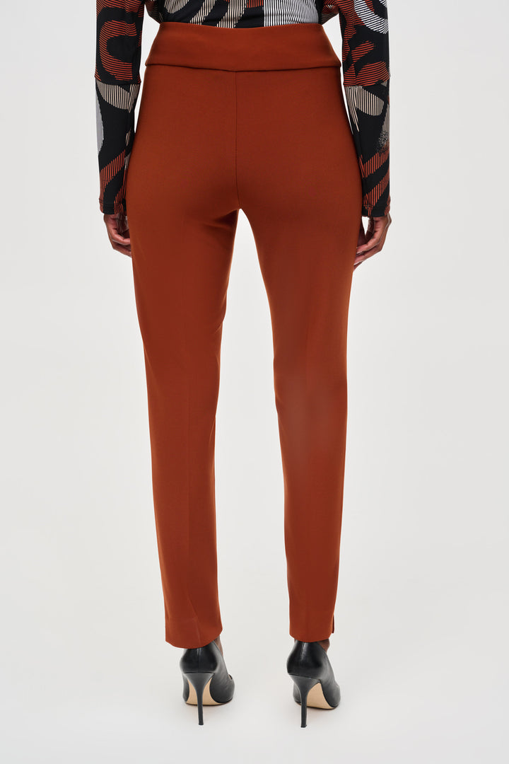 Classic Tailored Slim Pant 144092 in Cinnamon by Joseph Ribkoff