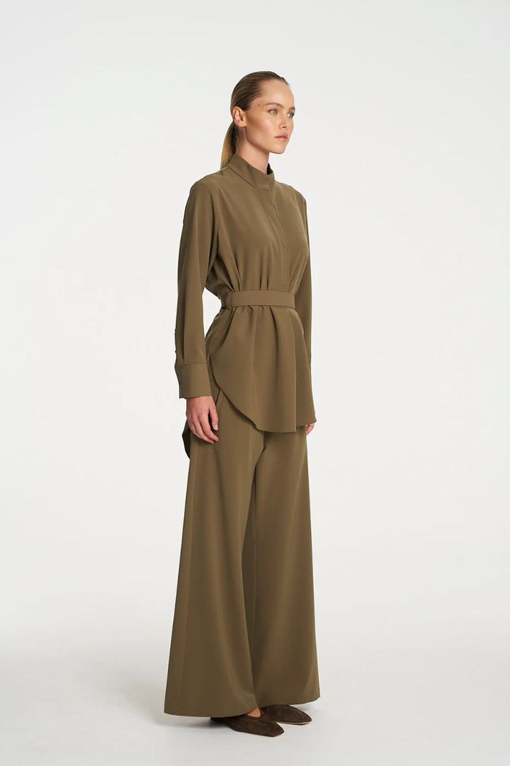 Cylinder Tunic in Ermine by Mela Purdie