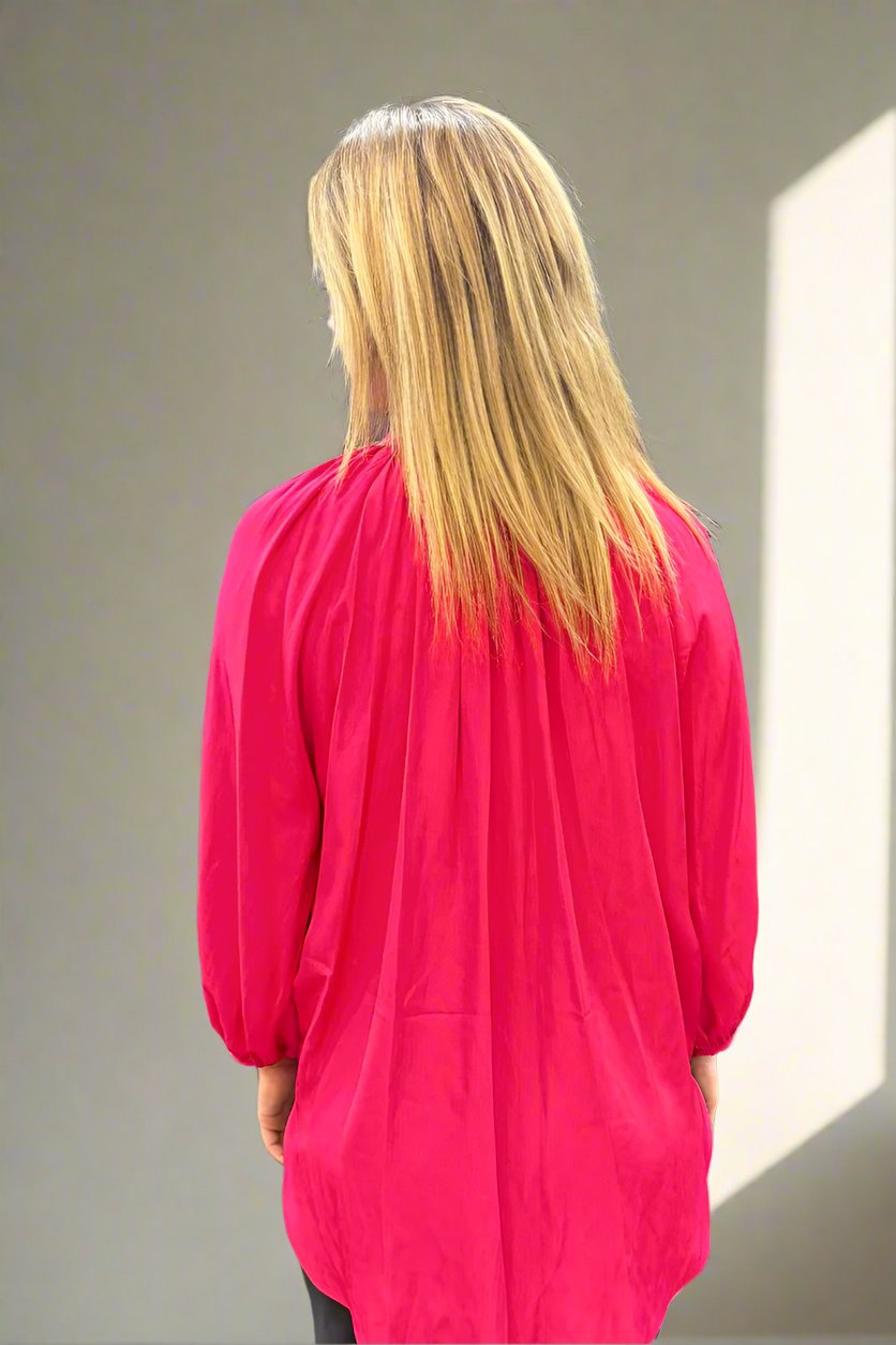 Artisan Blouse in Strawberry F67 7076 by Mela Purdie