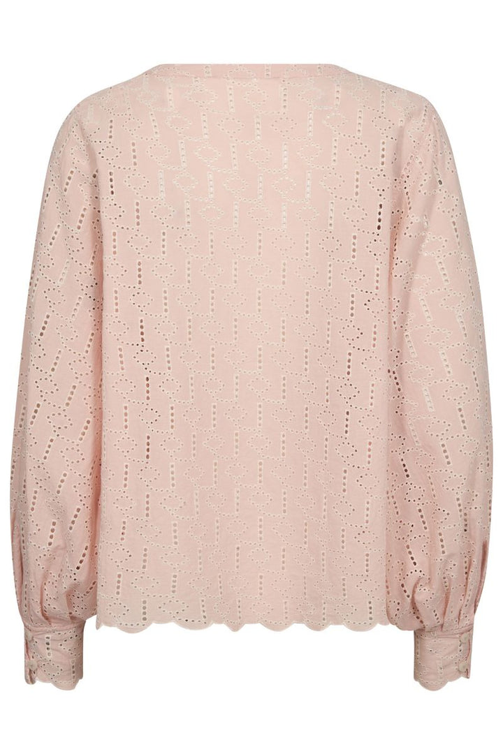 Yen Anglaise Tie Top in Pink by Mos Mosh in S / Petal Pink