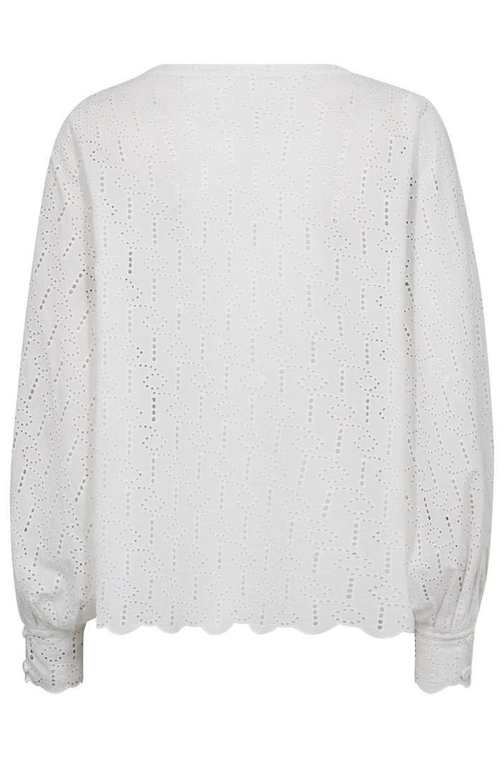 Yen Anglaise Tie Top in White by Mos Mosh in S / White