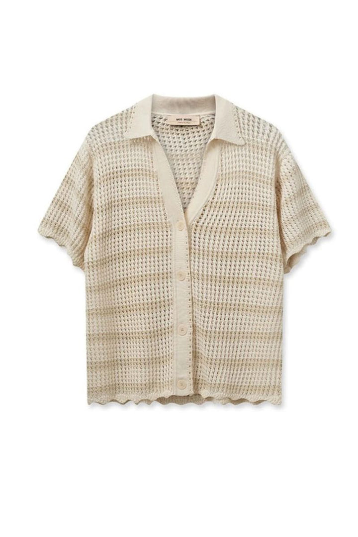 Une Knit Cardigan in Ecru by Mos Mosh in XS / Ecru