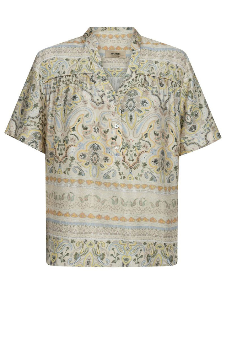 Vaya Mimi Blouse in Goldfinch Print by Mos Mosh in M / Ecru