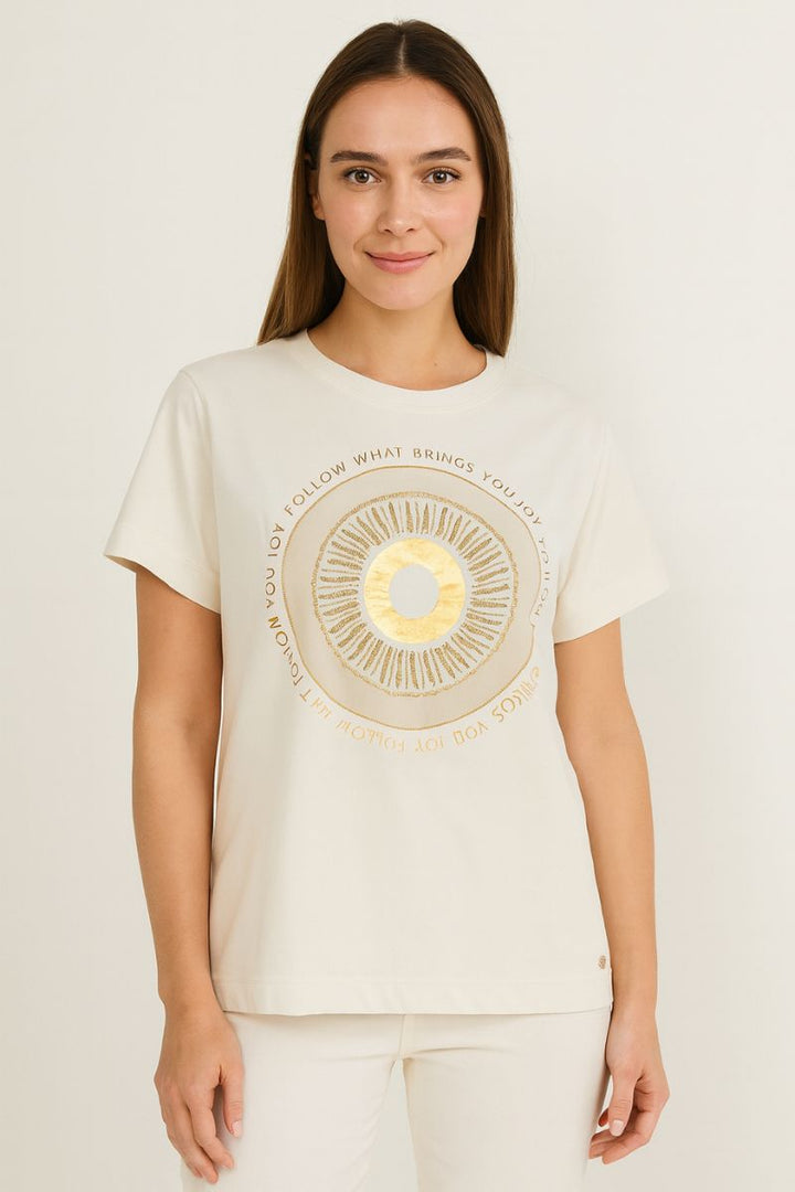 Nori T-Shirt in Cream by Mos Mosh in S / Cream