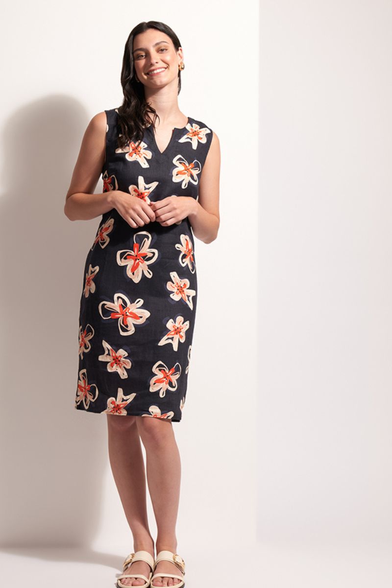 Foil Sunsational Dress in Flower Doodle FO7465