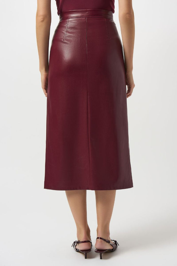 Joseph Ribkoff Leatherette Long Pencil Skirt 253991 in 8
