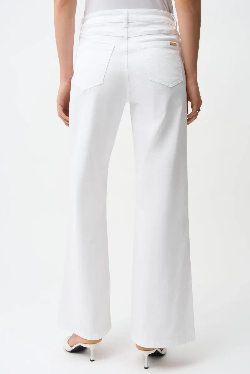 Goldie Classic Wide-Leg Stretch Jeans Featherweave Denim Jeans in 251968 by Joseph Ribkoff