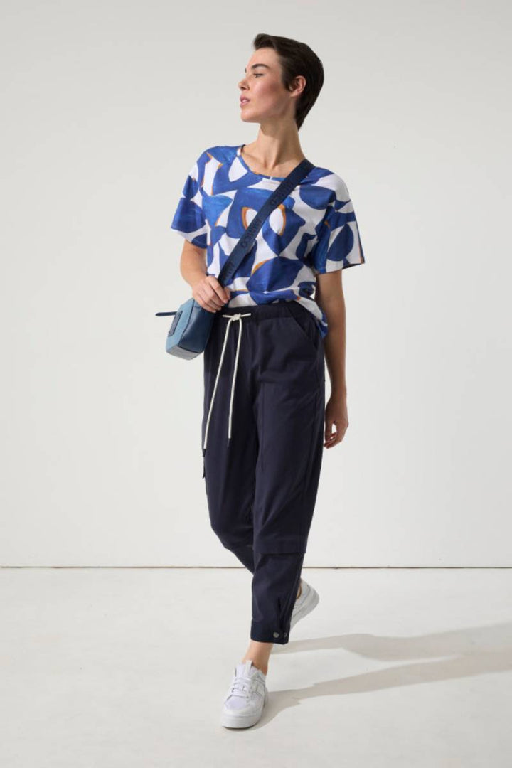The S/S Reflections Tee YTMP7497 in Blue Reflections by Marco Polo in Blue / S