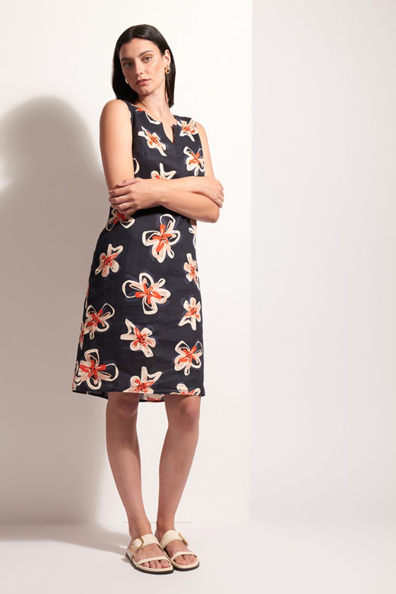 Foil Sunsational Dress in Flower Doodle FO7465