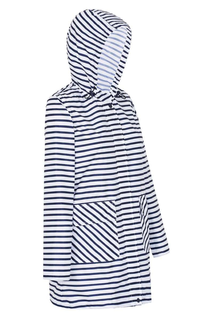 PAQME 3/4 Raincoat in Zip Stripe in Zip Stripe, size XL