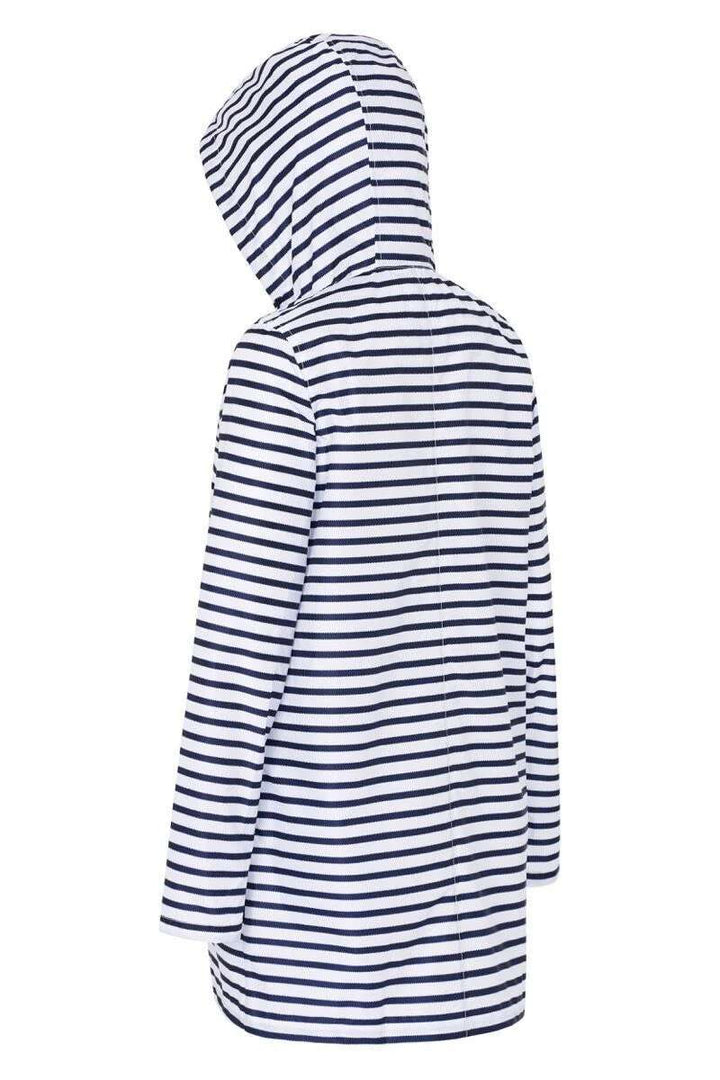 PAQME 3/4 Raincoat in Zip Stripe in Zip Stripe, size XL