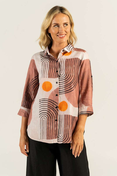 3-4-sleeve-shirt-in-terracotta-rainbow-print-see-saw-front-view_1200x