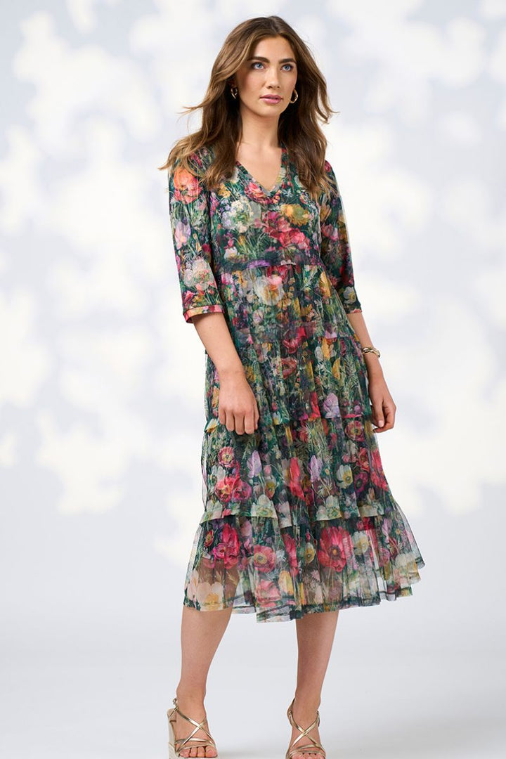 Loobie's Story Looking Glass Dress Tulle in Ivy Multi by Loobies Story in Green / 8