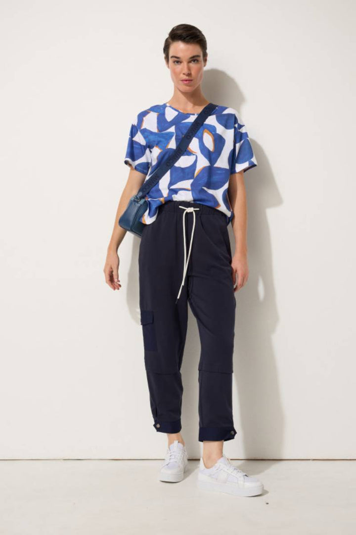 The S/S Reflections Tee YTMP7497 in Blue Reflections by Marco Polo in Blue / S