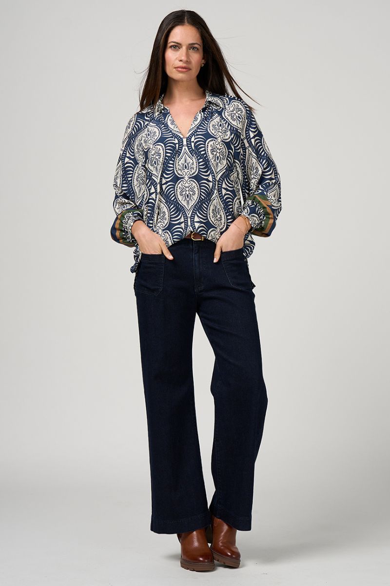 Opaline Top in Indigo Multi by Loobie’s Story