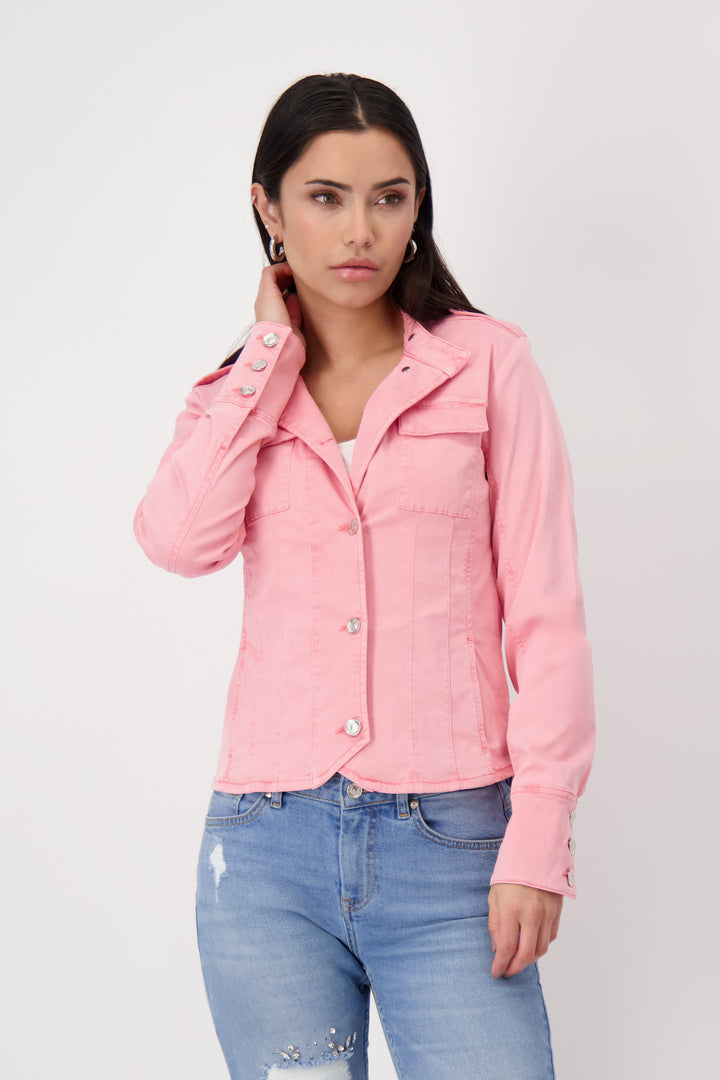 Stylish Jacket Antique Dyed 408401MNR in PINK Smoothie by Monari