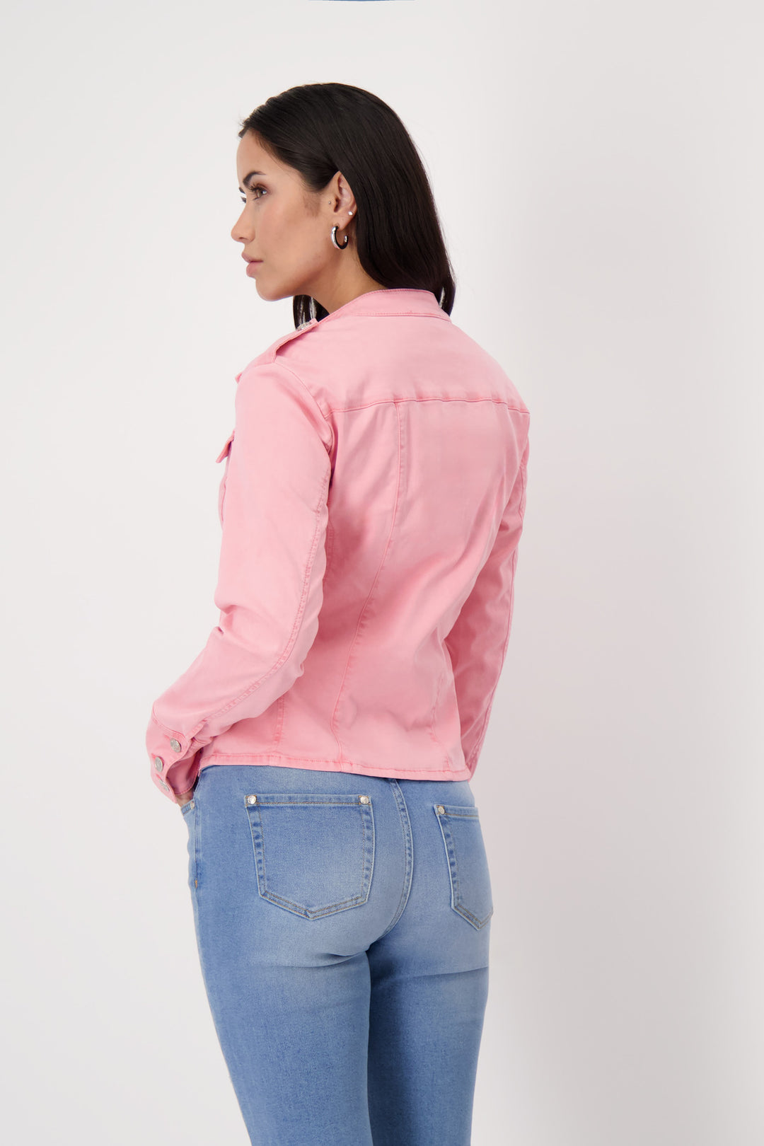 Stylish Jacket Antique Dyed 408401MNR in PINK Smoothie by Monari