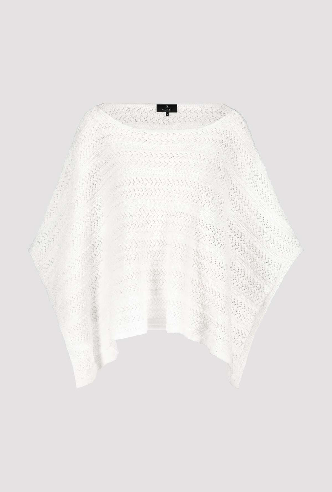 Pullover Poncho In Off White 408427 By Monari