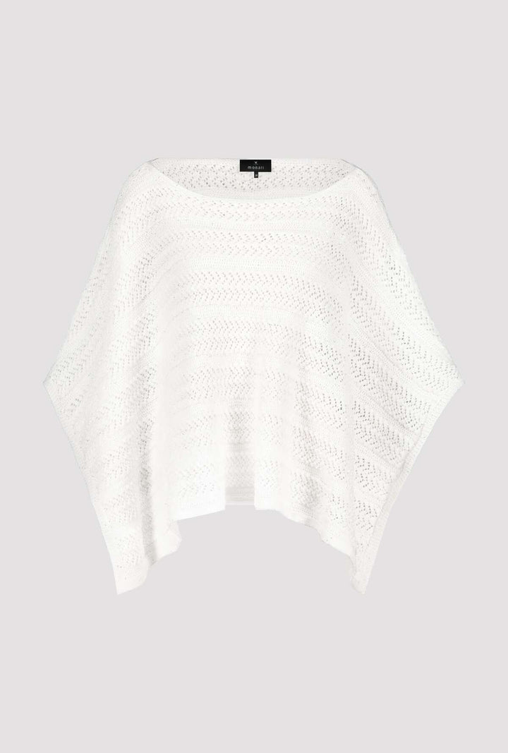 Pullover Poncho In Off White 408427 By Monari