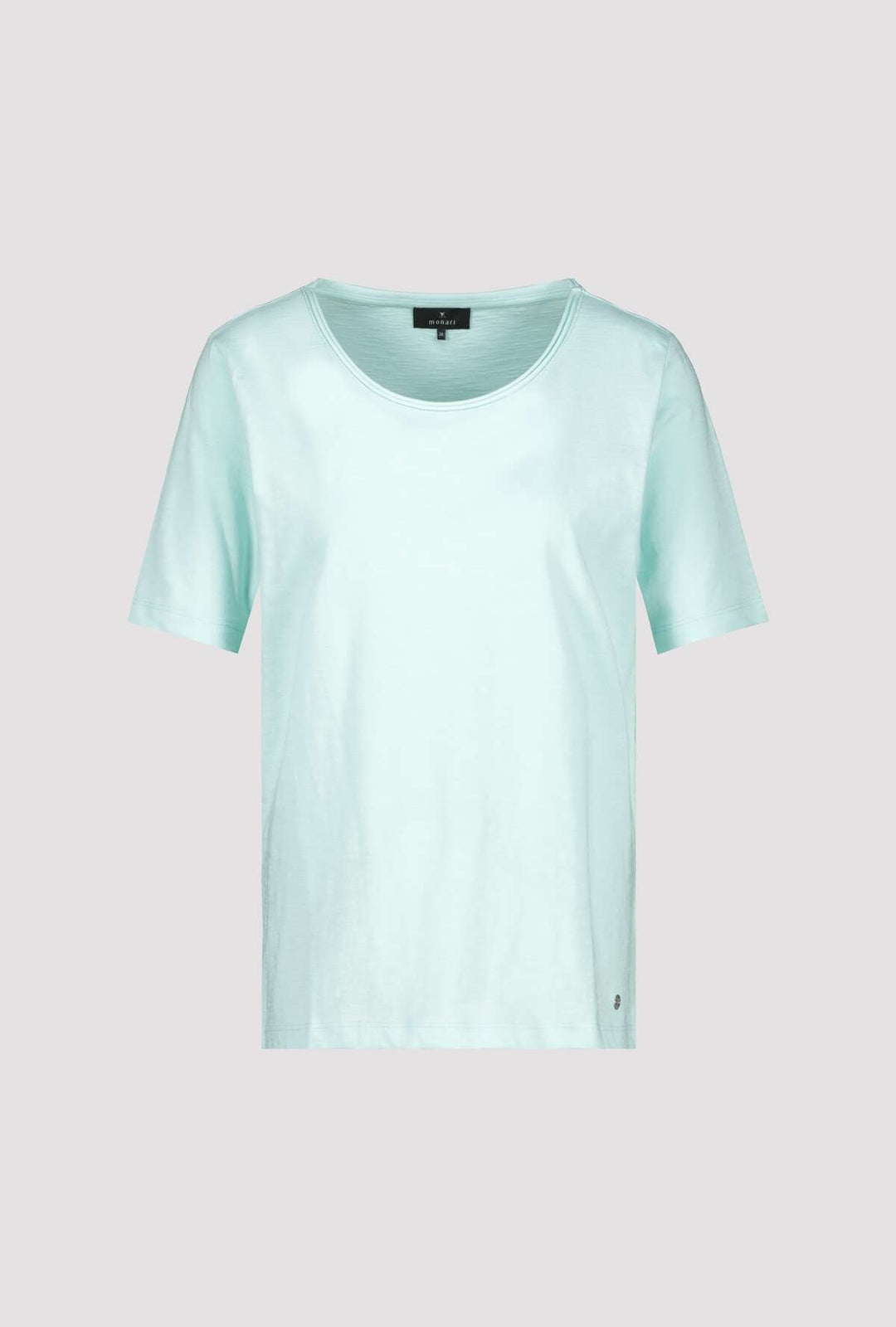 Flame T-Shirt Organic Cotton 408527MNR in Bright Mint by Monari