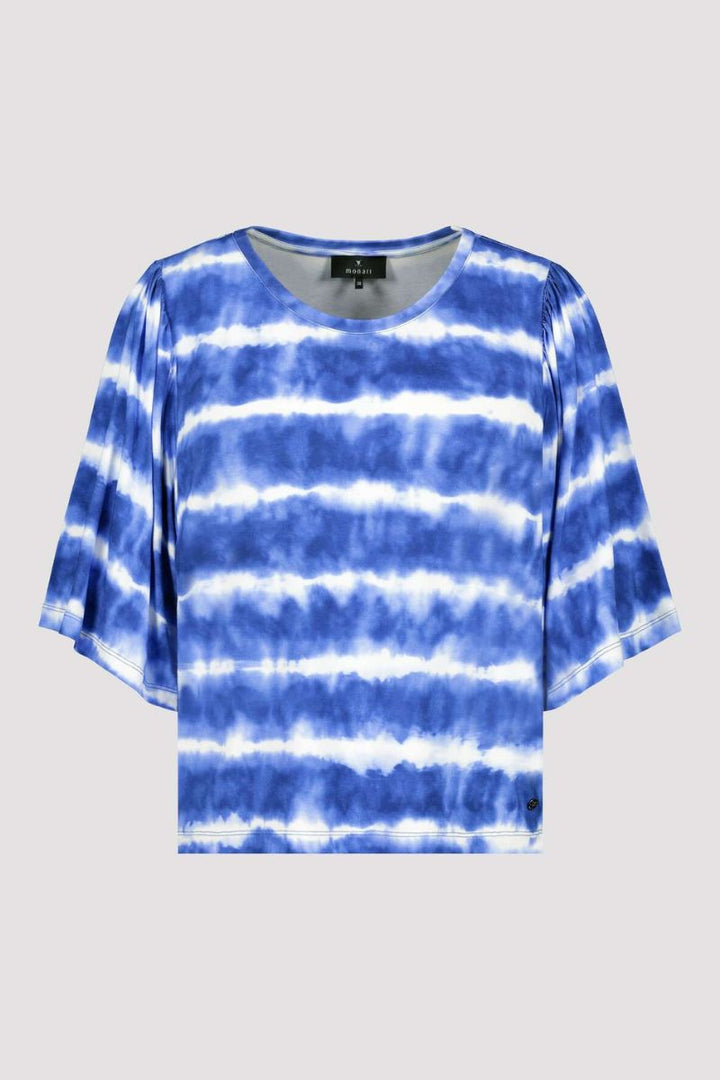 T-Shirt with Batik Print in Blue by Monari in 38 / Blue