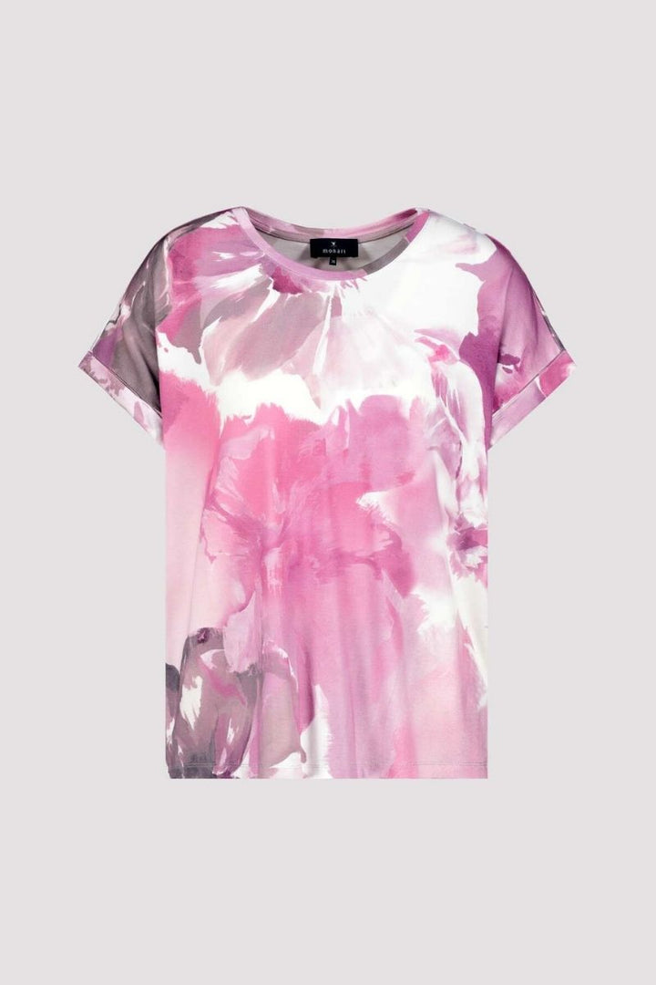 Floral  T-Shirt in Blossom by Monari in 40 / Pink