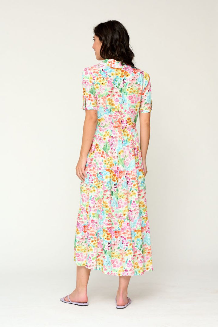 Maider dress in floral print by Tinta