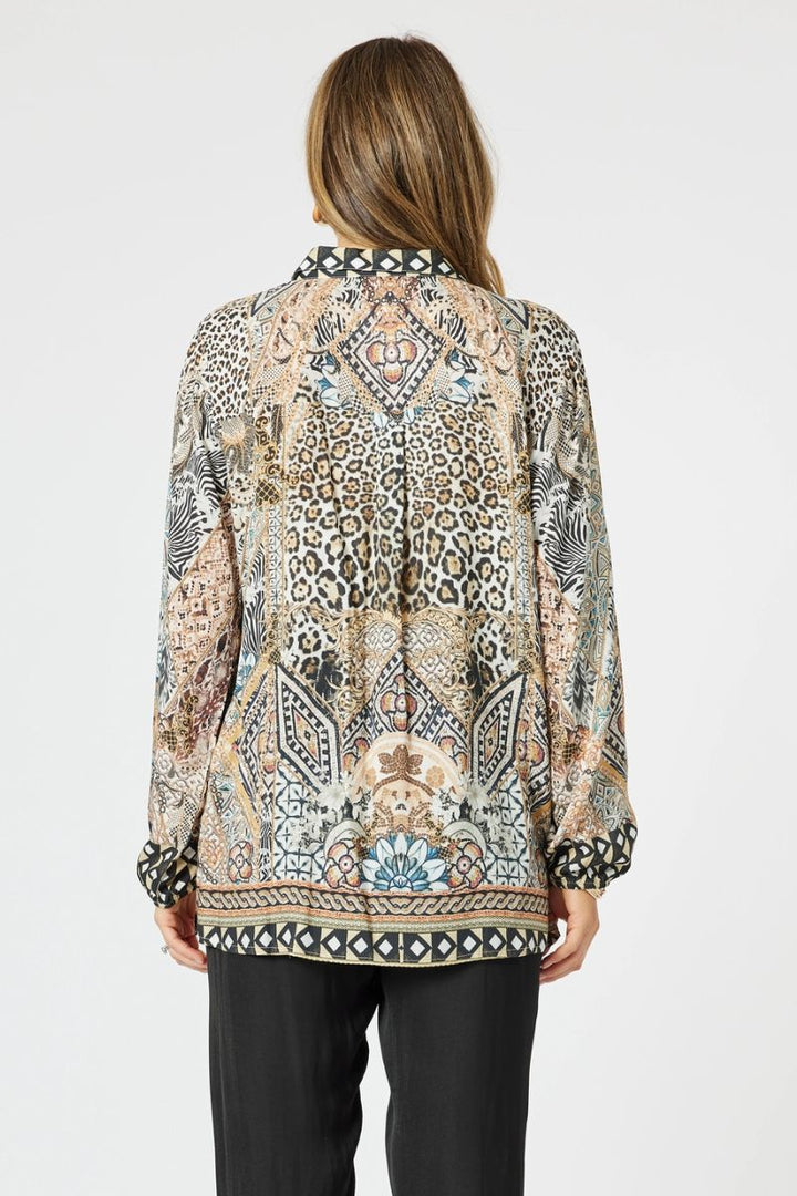 Emerson Shirt 48141 by Hammock & Vine in Animal / 8