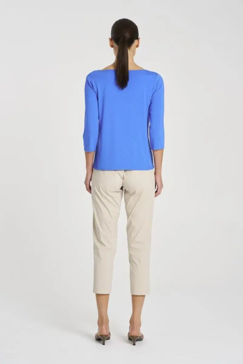 Relaxed Boat Neck in Miami Blue by Mela Purdie