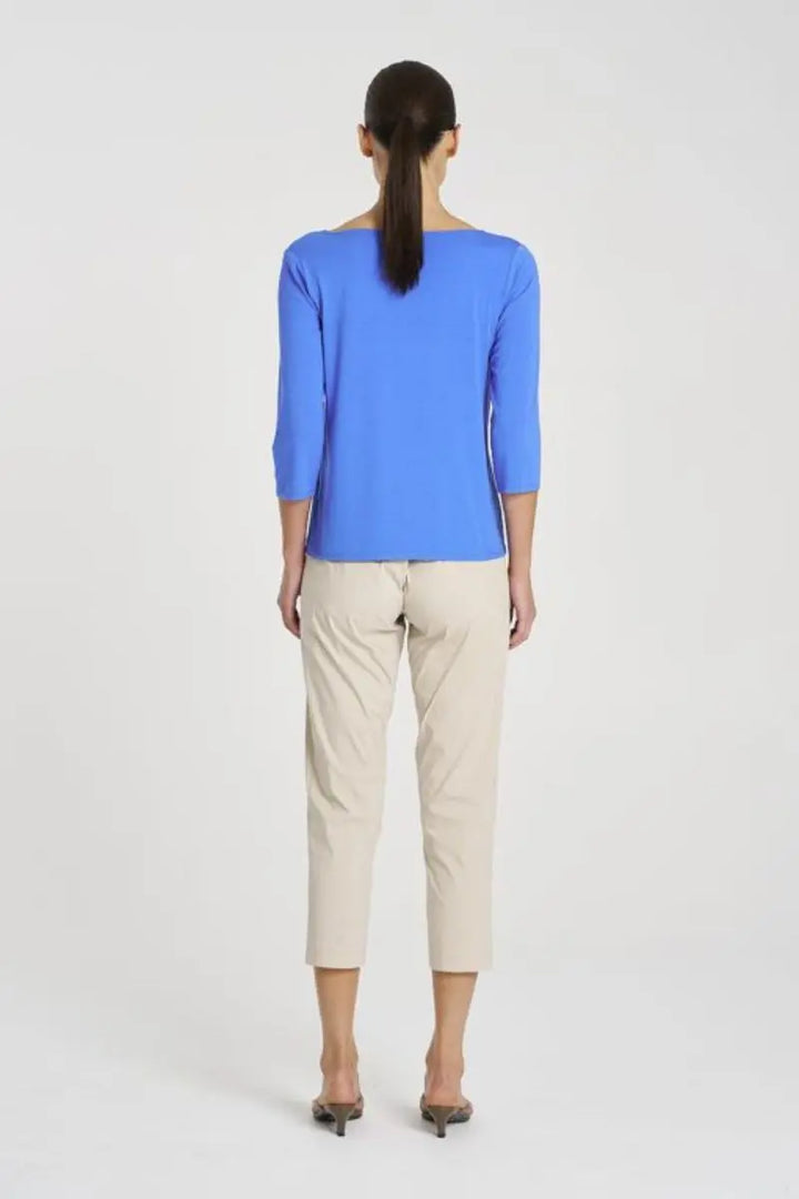 Relaxed Boat Neck in Miami Blue by Mela Purdie