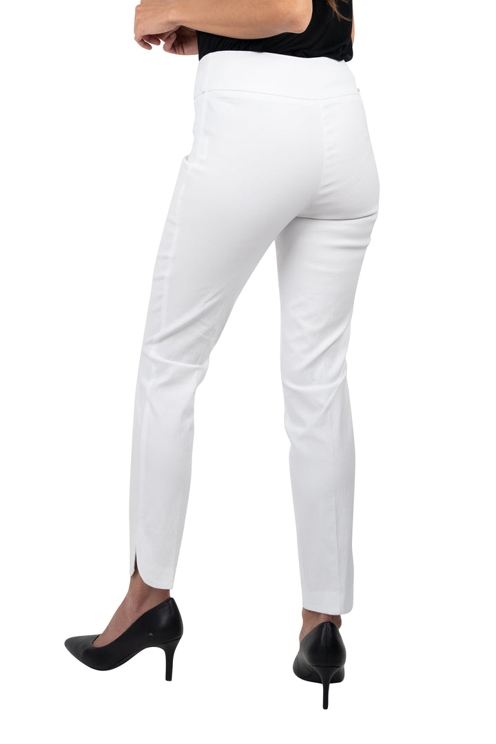 Petal Slit Pant 65027UP by Up! In Black, Navy, White & Dove Grey