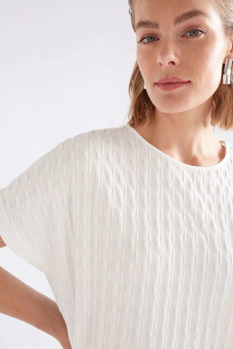 Orta Boxy T-shirt A1411 white by Elk the Label
