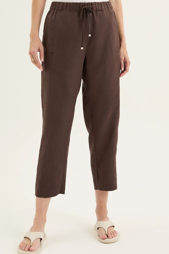 Tirari Slim Pant in Espresso by Yarra Trail in Chocolate / 8