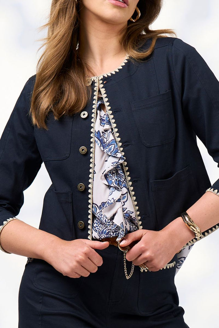 Loobie's Story Blair Jacket in Indigo by Loobies Story in 10 / Indigo