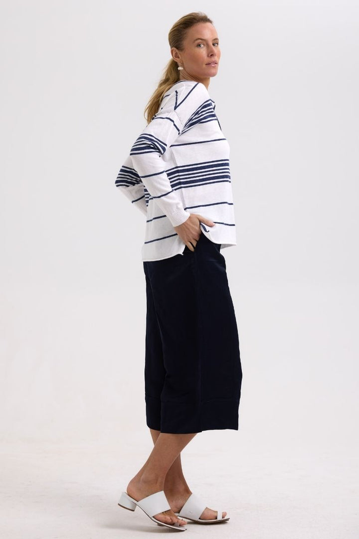 Beach Bum Jumper ZP7702 by Zaket & Plover in XS / White